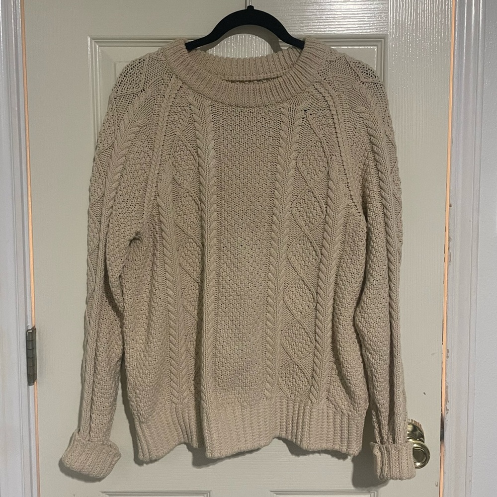 LLBean pull over knit